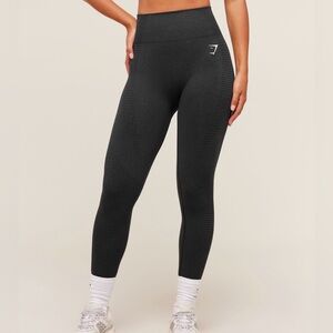 Vital Regular Black Marl High-Waisted Leggings